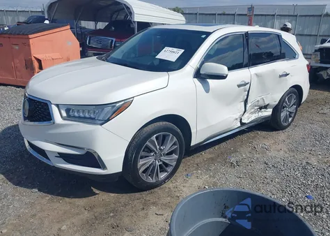 2018 Acura Mdx Technology Entertainment Pkgs from USA, damaged, VIN 5J8YD3H73JL008282